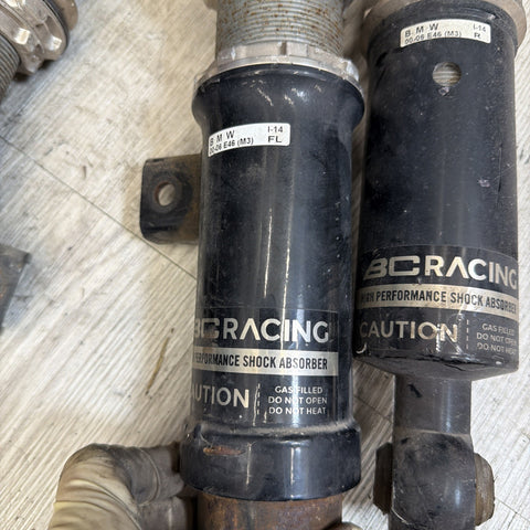 BMW E46 M3 01-06 BC RACING BR COILOVER SUSPENSION DAMPER SWIFT SPRINGS *Notes*
