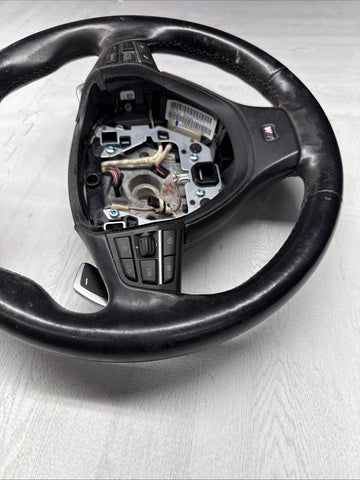 11-13 BMW F10 535i 528i 550i Sport Steering Wheel Black OEM
