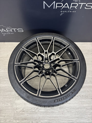 BMW M3 M4 G80 G82 G83 21-25 826M BLACK 20" REAR WHEEL RIM OEM 20x10.5