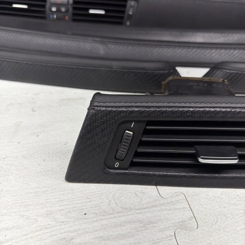 08-11 BMW E90 M3 Sedan Interior Dashboard Door Leather Carbon Fiber Trim Set OEM