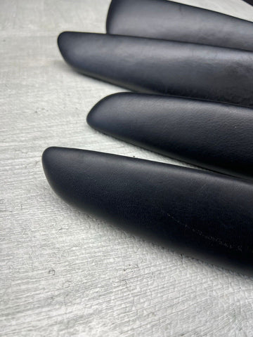 01-06 BMW E46 M3 Convertible Door Arm Rest Armrest Pads Black *4 Broken Tabs