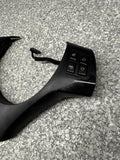 08-13 BMW E90 E92 E93 M3 Steering Wheel Trim Cover Black + Buttons *Peeling*