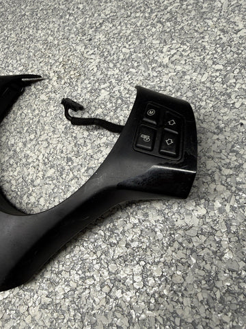 08-13 BMW E90 E92 E93 M3 Steering Wheel Trim Cover Black + Buttons *Peeling*