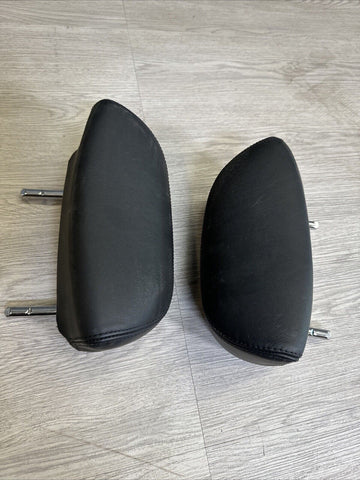 2001-2006 BMW E46 M3 Coupe Black Rear Headrests Head Rests Pair OEM