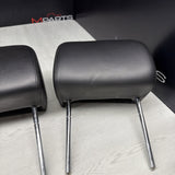 2001-2006 BMW E46 M3 Convertible Black Rear Headrests Head Rests Pair