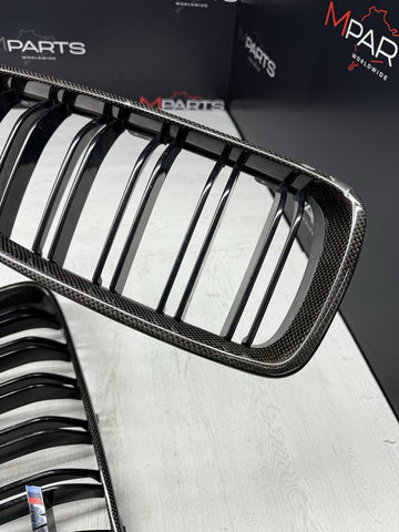 BMW 15-20 F80 F82 F83 M3 M4 Front Kidney Grilles Carbon Fiber Set