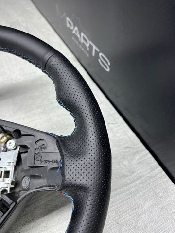 REWRAPPED Perforated BMW Steering Wheel 01-06 E46 M3 Stock MANUAL 32342282020