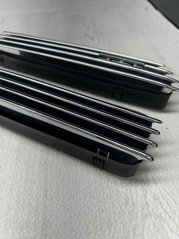 01-06 BMW E46 M3 Fender Vent Grilles Grills Trims Chrome OEM No Emblems