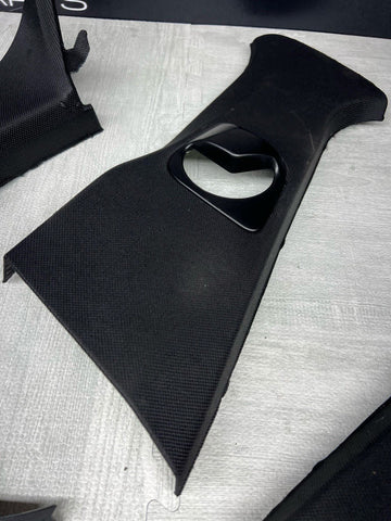 A B C Pillar Column Cover Trim Set Black OEM BMW 18-23 G01 F97 X3 X3M