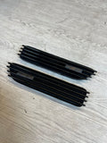 01-06 BMW E46 M3 Left Right Fender Vent Grilles Grills Trims Matte Black