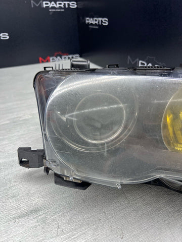 OEM BMW 02-06 E46 330 M3 Bixenon Headlight 1305621772 Yellow High Beam Housing