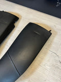 BMW E60 M5 06-10 Rear Seat Bolsters Seats Black Leather OEM