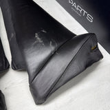 01-06 BMW E46 M3 Coupe Rear Seat Backrest Side Bolster Pair Black Napa OEM *Rip*