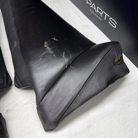 01-06 BMW E46 M3 Coupe Rear Seat Backrest Side Bolster Pair Black Napa OEM *Rip*