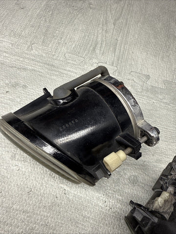 01-06 BMW E46 M3 00-03 E39 M5 Fog Lights Lens Foglight Fluted Set OEM