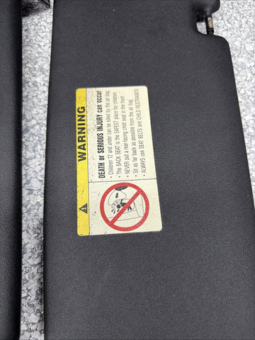 BMW 94-99 E36 M3 Coupe Black Sun Visors Sunvisors Pair OEM