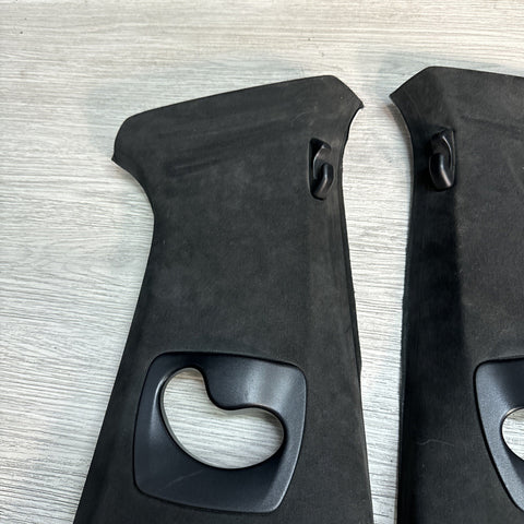 11-17 BMW F10 528 535 550 M5 INTERIOR B-PILLARS TRIMS COVERS ALCANTARA PAIR
