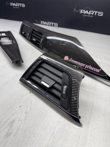 15-20 BMW F83 M4 Carbon Fiber Interior Dash Dashboard Trim Set OEM