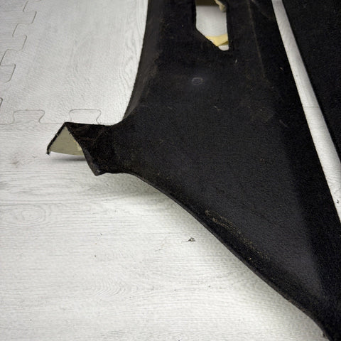 01-06 BMW E46 330CI M3 Coupe Rear C Pillars Trims Panels Black Pair OEM *Notes*