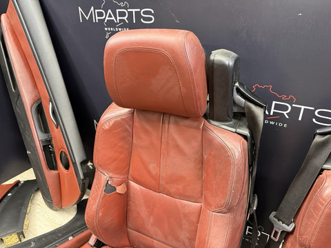 08-13 BMW E93 M3 Convertible Complete Interior Seats Fox Red