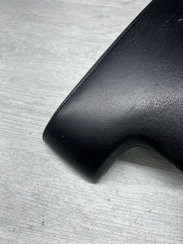 01-06 BMW E46 M3 Center Console Armrest Arm Rest Black Leather