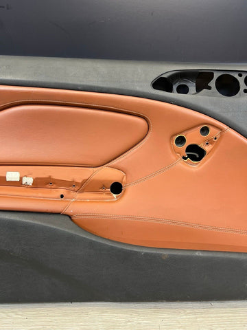 01-06 BMW E46 M3 LEFT DRIVER SIDE DOOR PANEL CARD CINNAMON OEM