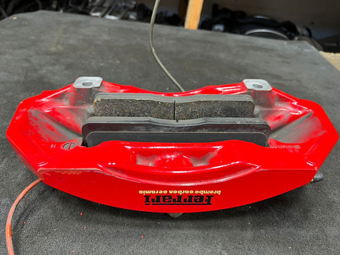 Ferrari 458 Italia, Spider, Left Driver, Front Brake Caliper, Red, P/N 261774