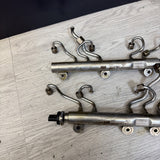 BMW F10 F12 M5 M6 RIGHT & LEFT FUEL RAIL PAIR 8649320 8649321