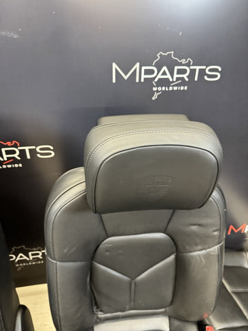 2015-2018 Porsche Macan Interior Set Front Rear Seats Pair Black Seat *Notes*