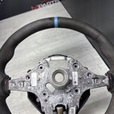 BMW OEM F80 M3 F82 F83 M4 M Performance Alcantara Steering Wheel Blue Stripe