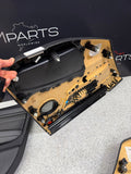 15-18 BMW F80 M3 Sedan Front Rear Door Card Panels Leather Black Set OEM *notes*