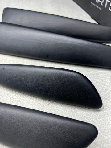 01-06 BMW E46 M3 Convertible Door Arm Rest Armrest Pads Black *2 Broken Tabs