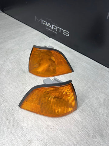 Amber Corner Signal Lights 92-99 BMW 3 Series E36 Coupe Pair