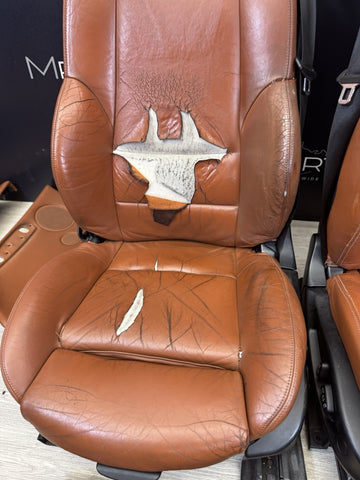 01-06 BMW E46 M3 Convertible Interior Front Rear Heated Seats Cinnamon *Notes