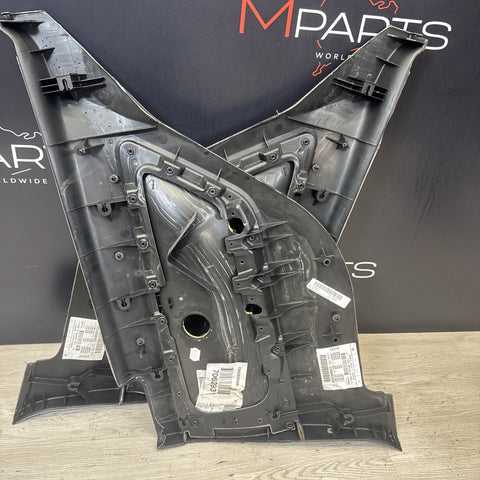 BMW E46 M3 01-06 Coupe Rear Left Door Cards Black Genuine 51437890743