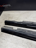 01-06 BMW E46 M3 Rocker Panel Side Skirts OEM Carbon Black *Scratches*