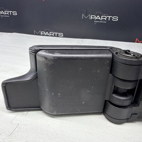 01-06 BMW E46 M3 Center Console Armrest Arm Rest Black Leather