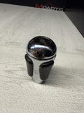 2004-2006 BMW E46 M3 SMG GEAR SHIFT KNOB NAPPA BLACK LEATHER / CHROME OEM