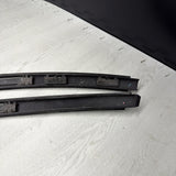 08-13 BMW E92 335 M3 Coupe Roof Rails Mouldings Pair 51138045379 *Fading Paint*