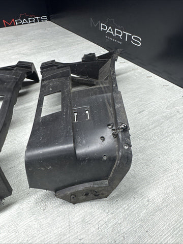 01-06 BMW E46 M3 LEFT RIGHT DRIVER FRONT BUMPER COVER GUARD BRACKET PAIR 2695247