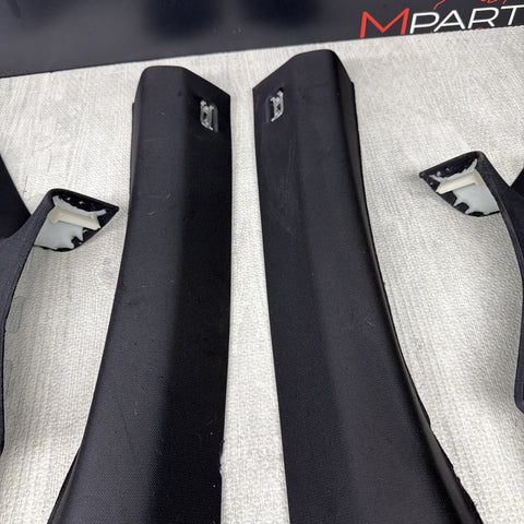 08-13 BMW E92 M3 OEM ABC PILLAR PILLARS BLACK PAIR SET *NOTES*