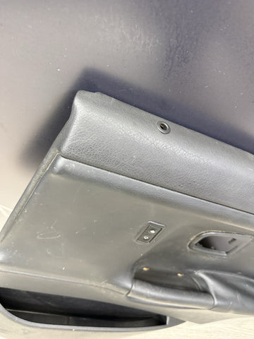 BMW E36 M3 Sedan Right Passenger Rear Black Leather Door Card Panel 51422258036