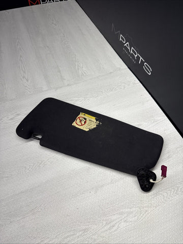 01-06 BMW E46 M3 Coupe Right Passenger Sun Visor Shade Mirror Black OEM