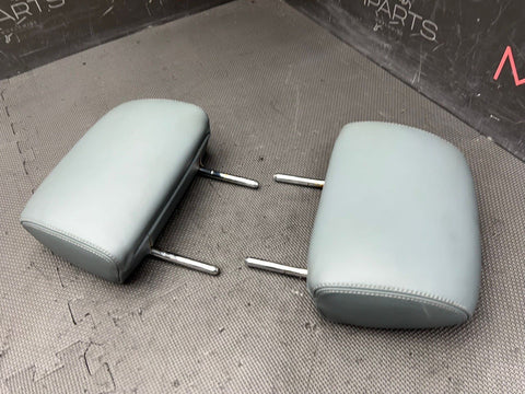 2008-2013 BMW E90 E93 M3 Coupe Sedan Rear Seat Headrests Grey Leather OEM