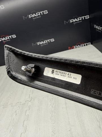 BMW E92 E93 M3 Door Card Carbon Leather Trim Rear Right Side 8036690