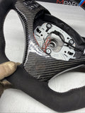 08-13 BMW E90 E92 E93 M3 OHC Carbon fiber Steering Wheel Tri Stitched Manual