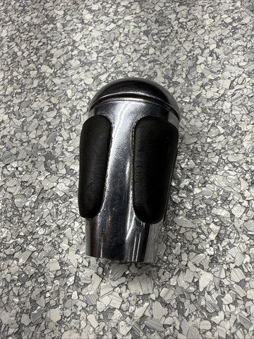 2004-2006 BMW E46 M3 SMG GEAR SHIFT KNOB NAPPA BLACK LEATHER / CHROME OEM