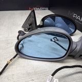 01-06 BMW E46 M3 Side View Door Mirrors Pair Carbon Black  *Notes*