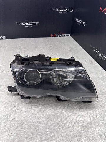 BMW 02-06 E46 M3 RIGHT HEADLIGHT XENON 1305621772 OEM *Broken Top Tabs
