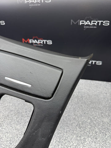 08-13 BMW E93 M3 OEM Front Center Console Cover Leather DCT CIC